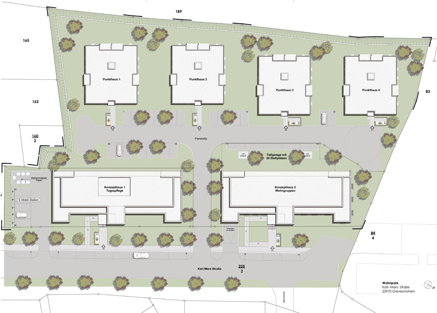 Lageplan Solarwohnpark Diamant